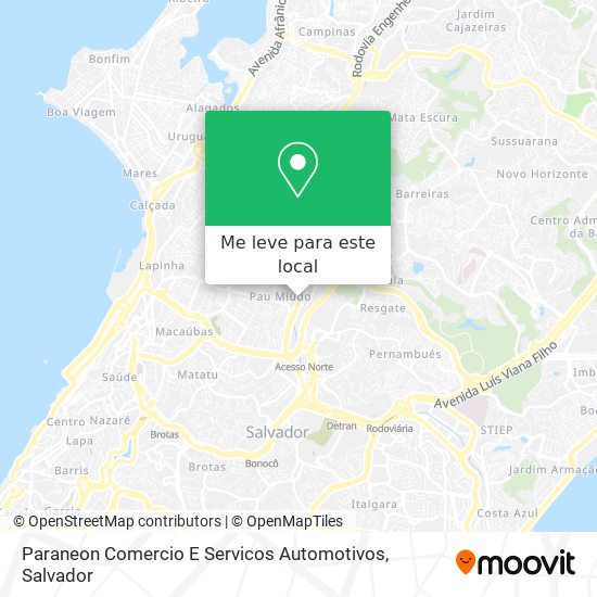 Paraneon Comercio E Servicos Automotivos mapa