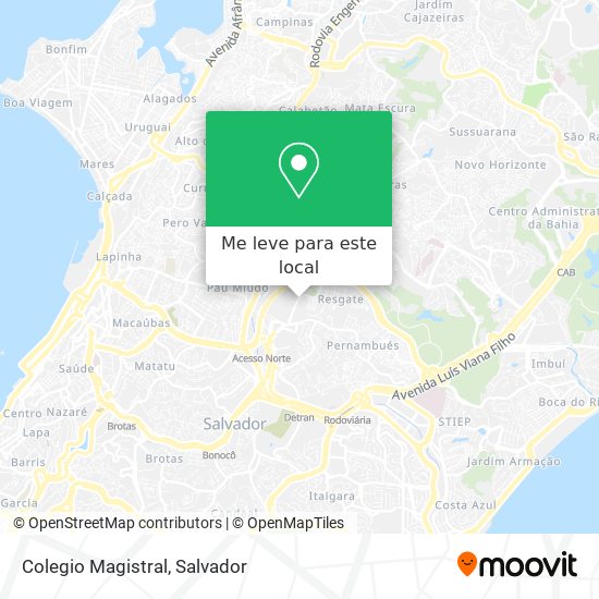 Colegio Magistral mapa