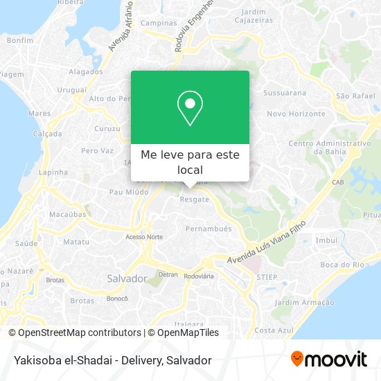 Yakisoba el-Shadai - Delivery mapa