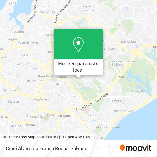 Cmei Alvaro da Franca Rocha mapa