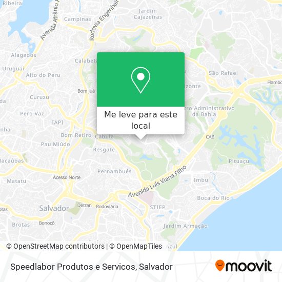 Speedlabor Produtos e Servicos mapa