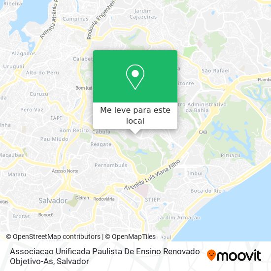 Associacao Unificada Paulista De Ensino Renovado Objetivo-As mapa