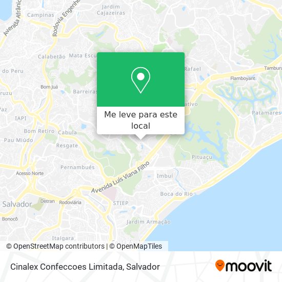 Cinalex Confeccoes Limitada mapa