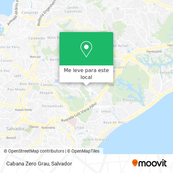 Cabana Zero Grau mapa