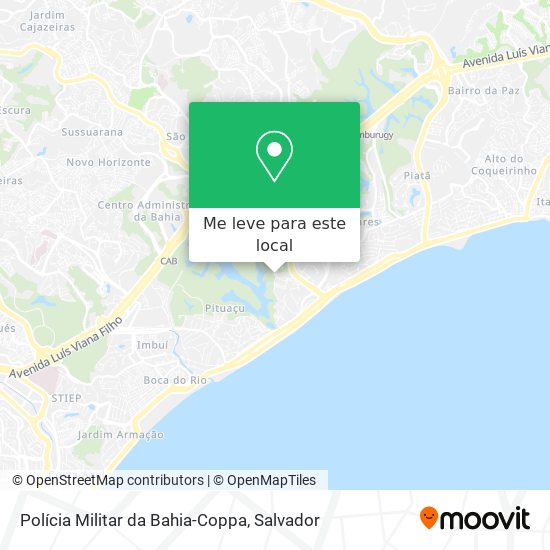 Polícia Militar da Bahia-Coppa mapa