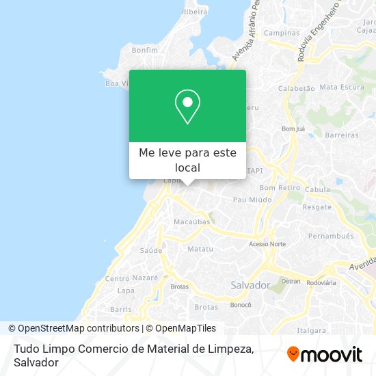 Tudo Limpo Comercio de Material de Limpeza mapa