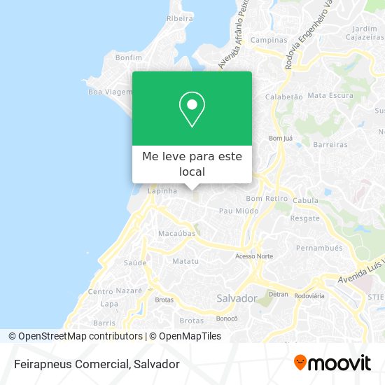 Feirapneus Comercial mapa