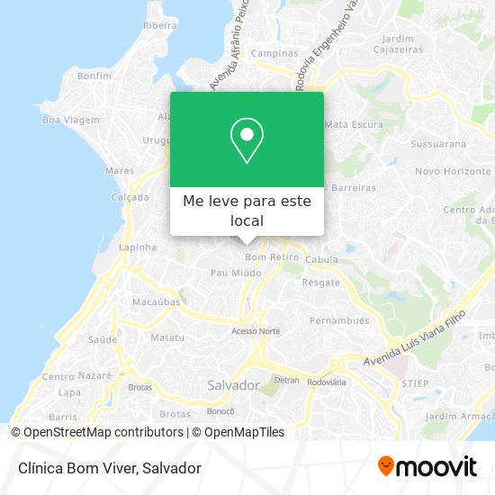 Clínica Bom Viver mapa