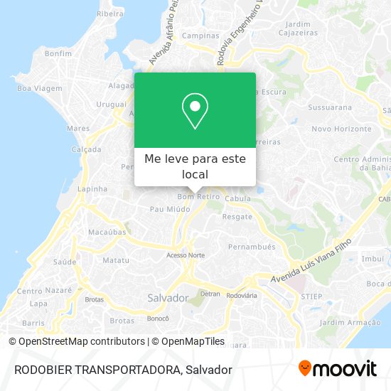 RODOBIER TRANSPORTADORA mapa