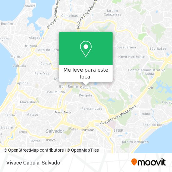 Vivace Cabula mapa