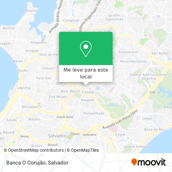 Banca O Corujão mapa