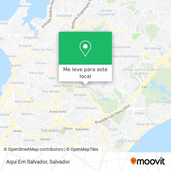 Aqui Em Salvador mapa