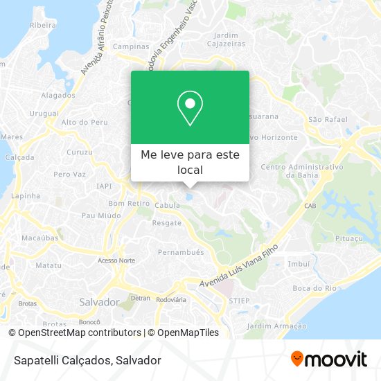 Sapatelli Calçados mapa