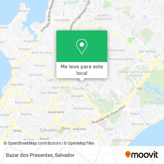 Bazar dos Presentes mapa