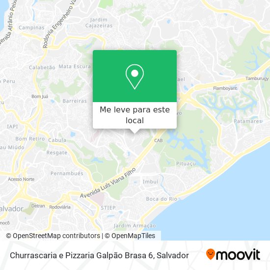 Churrascaria e Pizzaria Galpão Brasa 6 mapa