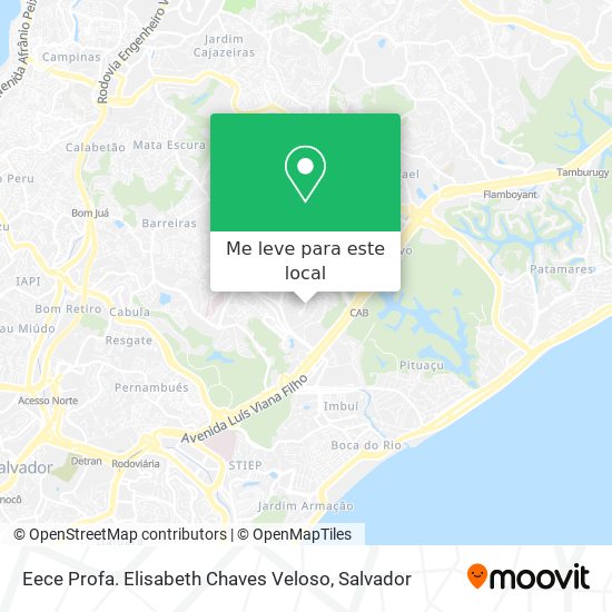 Eece Profa. Elisabeth Chaves Veloso mapa