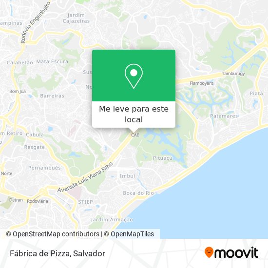 Fábrica de Pizza mapa