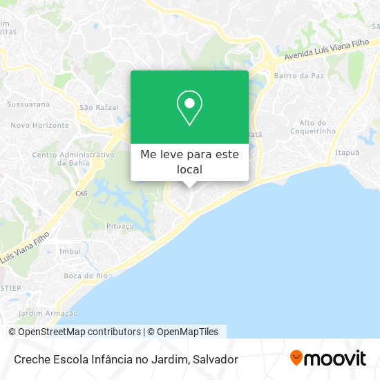Creche Escola Infância no Jardim mapa