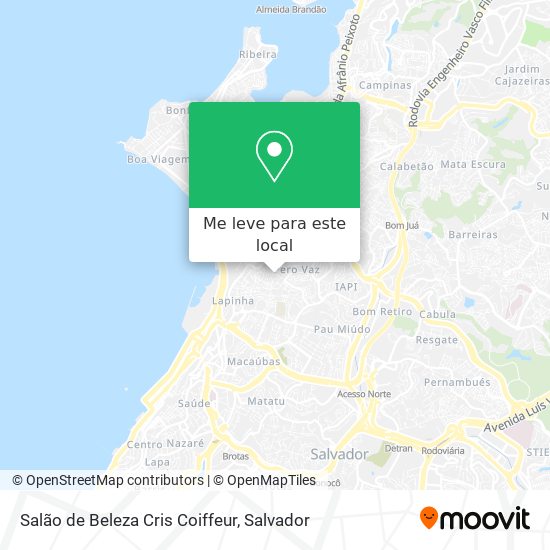 Salão de Beleza Cris Coiffeur mapa
