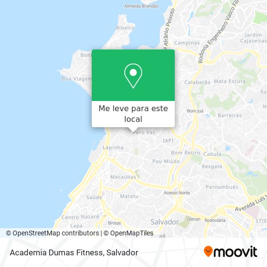 Academia Dumas Fitness mapa