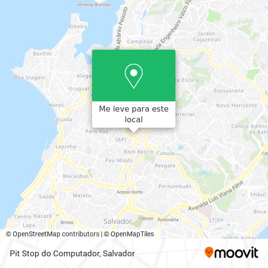 Pit Stop do Computador mapa