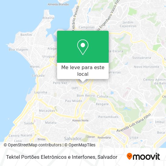 Tektel Portões Eletrônicos e Interfones mapa