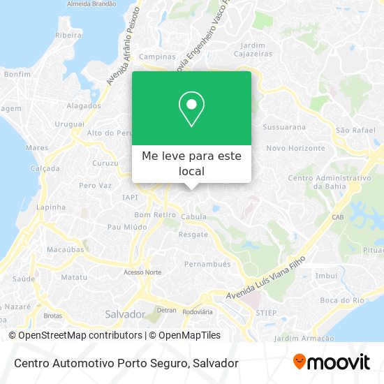 Centro Automotivo Porto Seguro mapa