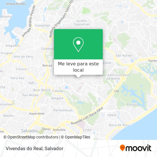 Vivendas do Real mapa