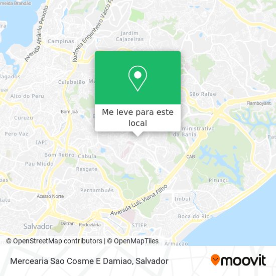 Mercearia Sao Cosme E Damiao mapa