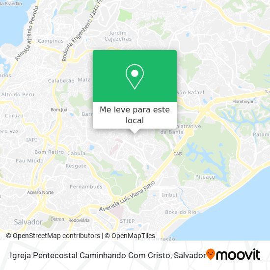 Igreja Pentecostal Caminhando Com Cristo mapa