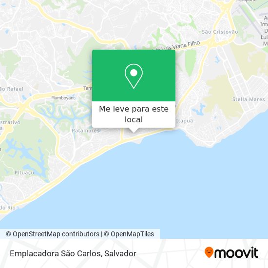 Emplacadora São Carlos mapa