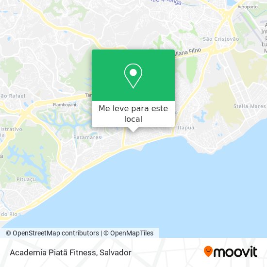 Academia Piatã Fitness mapa