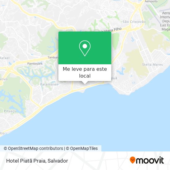 Hotel Piatã Praia mapa