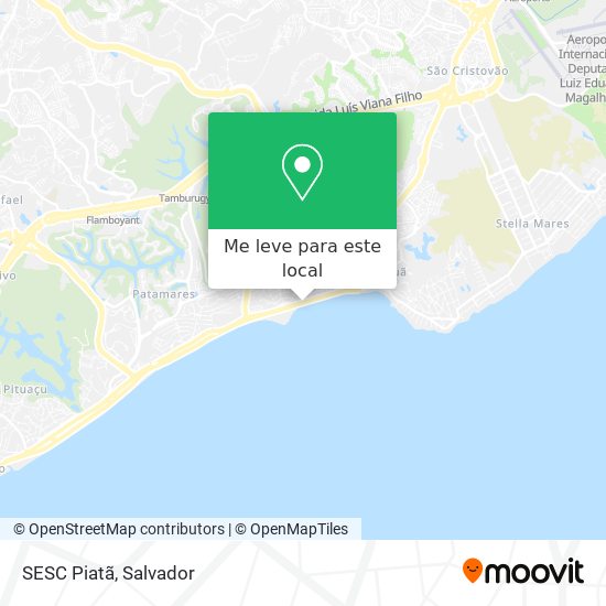 SESC Piatã mapa