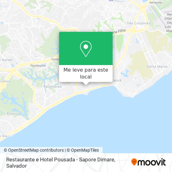 Restaurante e Hotel Pousada - Sapore Dimare mapa