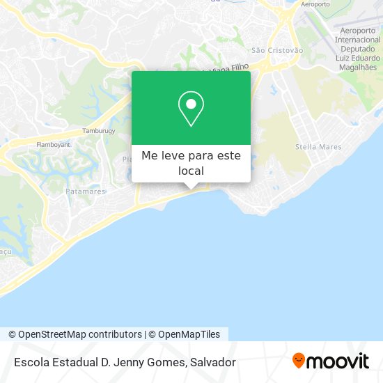 Escola Estadual D. Jenny Gomes mapa