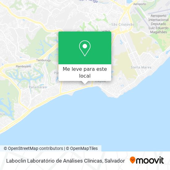 Laboclin Laboratório de Análises Clínicas mapa