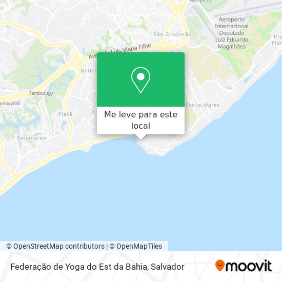 Federação de Yoga do Est da Bahia mapa