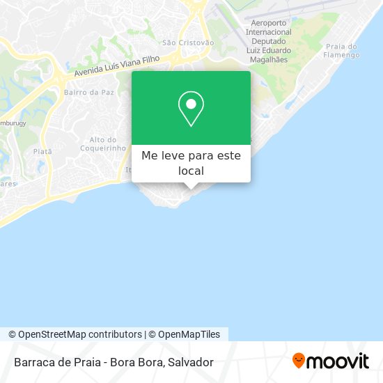 Barraca de Praia - Bora Bora mapa