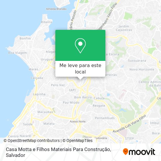 Casa Motta e Filhos Materiais Para Construção mapa