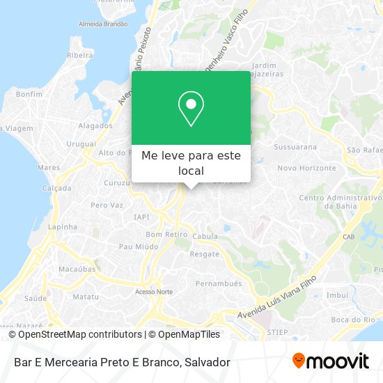 Bar E Mercearia Preto E Branco mapa