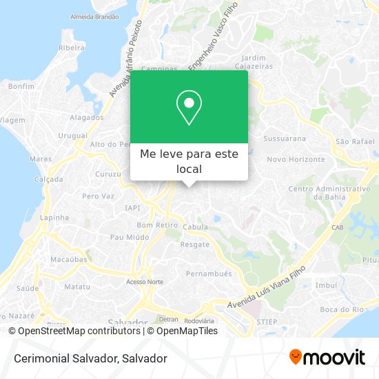 Cerimonial Salvador mapa