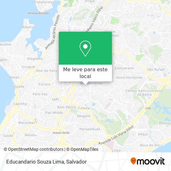 Educandario Souza Lima mapa