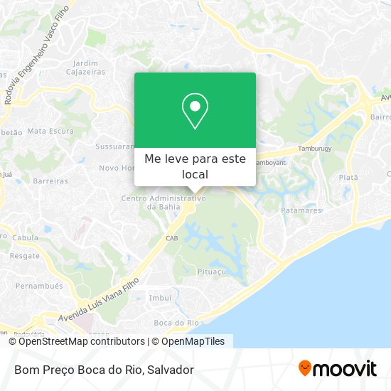 Bom Preço Boca do Rio mapa