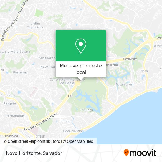 Novo Horizonte mapa