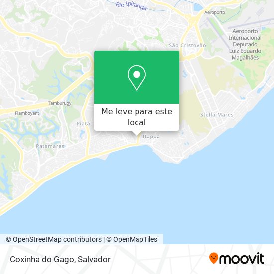 Coxinha do Gago mapa