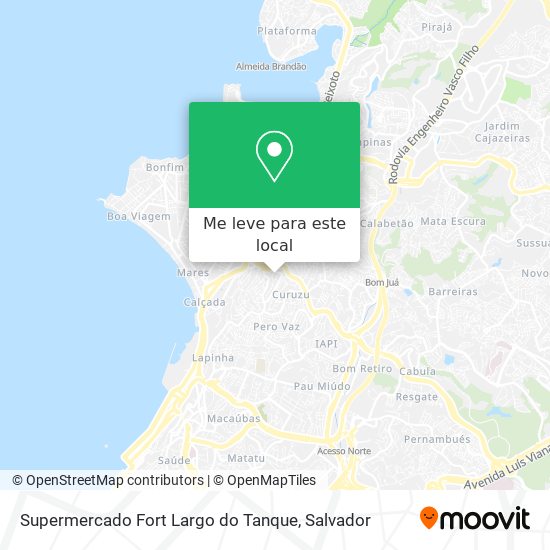 Supermercado Fort Largo do Tanque mapa
