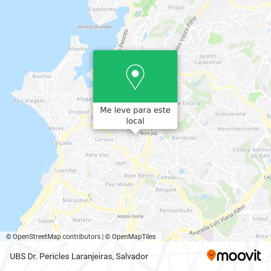 UBS Dr. Pericles Laranjeiras mapa