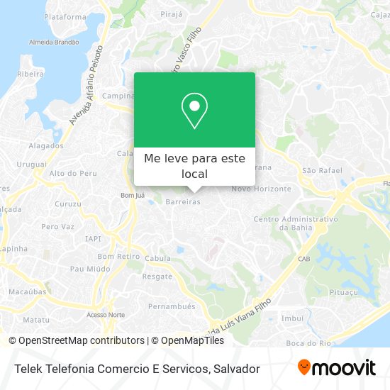 Telek Telefonia Comercio E Servicos mapa