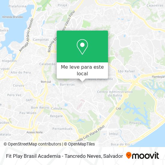 Fit Play Brasil Academia - Tancredo Neves mapa